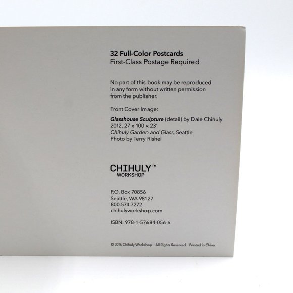 Chihuly Garden and Glass Book With 32 Full Color Post Card ~ Brand New 2016 - Picture 7 of 7